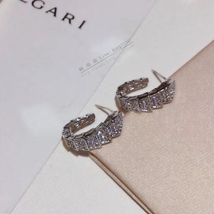 Bvlgari飾品 寶格麗蛇形耳釘 寶格麗蛇系列耳環  zgbq3189